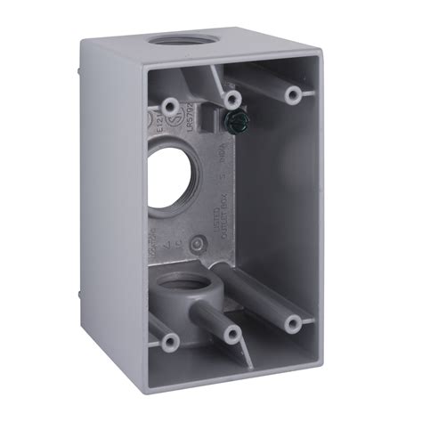 electrical single gang bell box|1 inch deep outlet box.